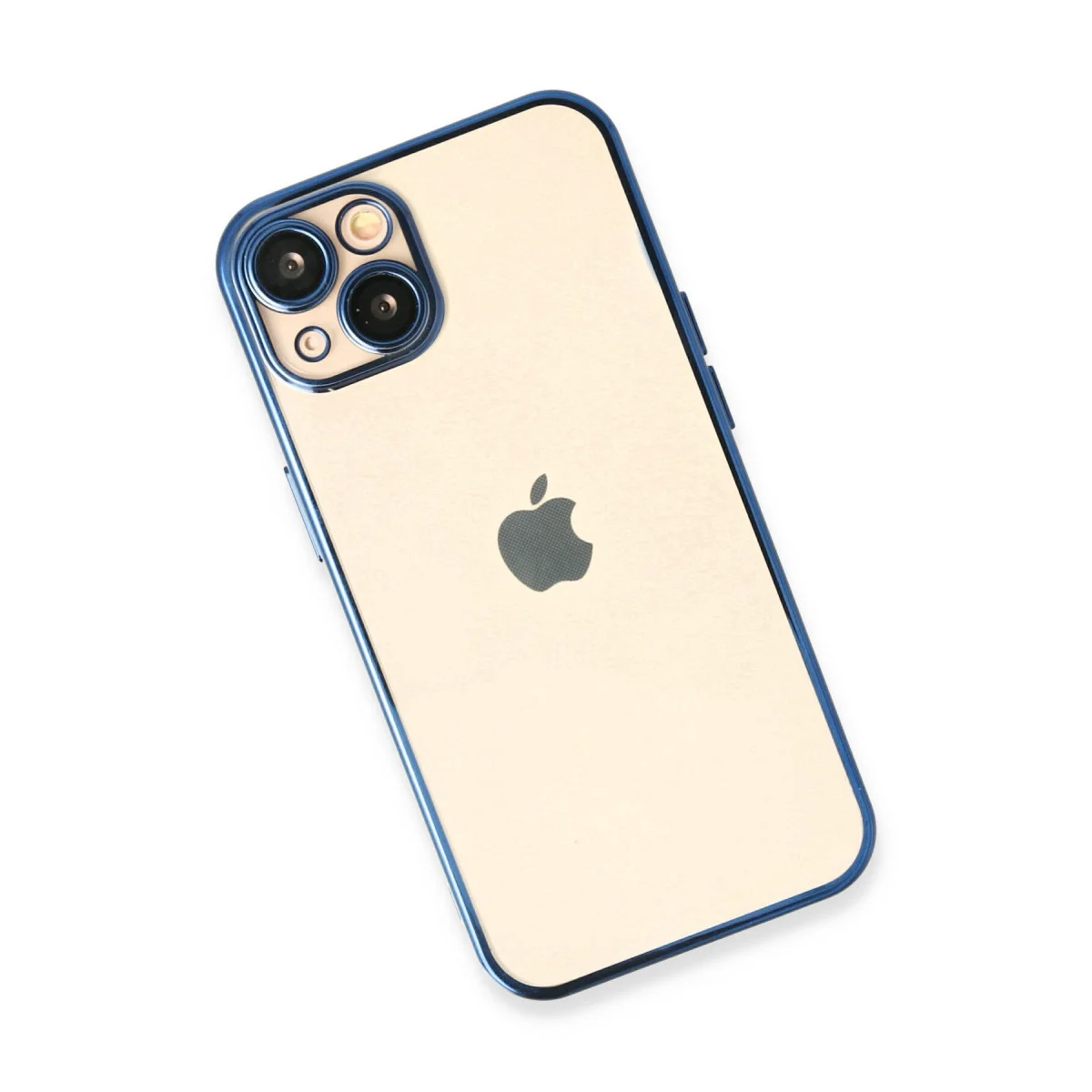 iPhone 14 Razer Lensli Silikon Kılıf - Açık Mavi