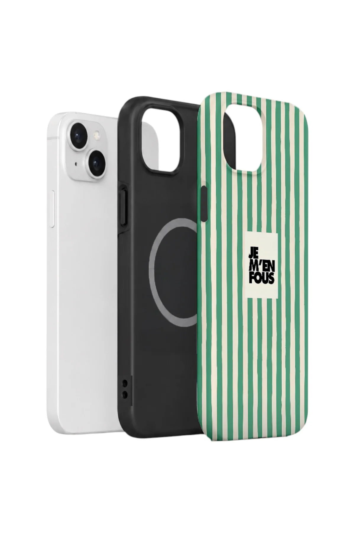 iPhone 14 Vorian Çift Katmanlı MagSafe Kılıf Je M En Fous Green iPhone 14 Vorian Çift Katmanlı MagSafe Kılıf Je M En Fous Green