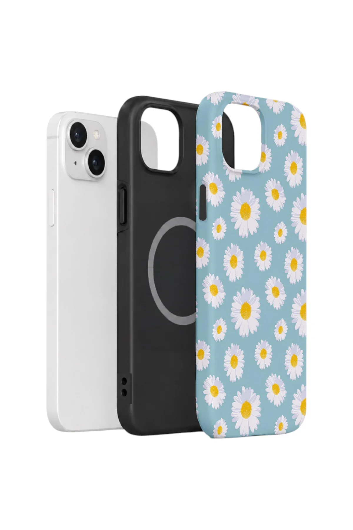 iPhone 14 Vorian Çift Katmanlı MagSafe Kılıf Daisy Sky