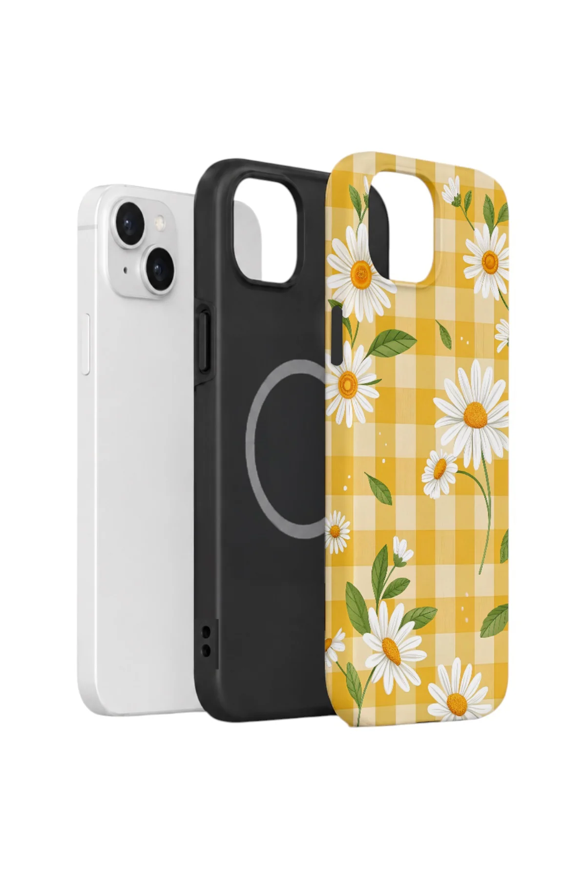 iPhone 14 Vorian Çift Katmanlı MagSafe Kılıf Daisy Picnic Gingham iPhone 14 Vorian Çift Katmanlı MagSafe Kılıf Daisy Picnic Gingham