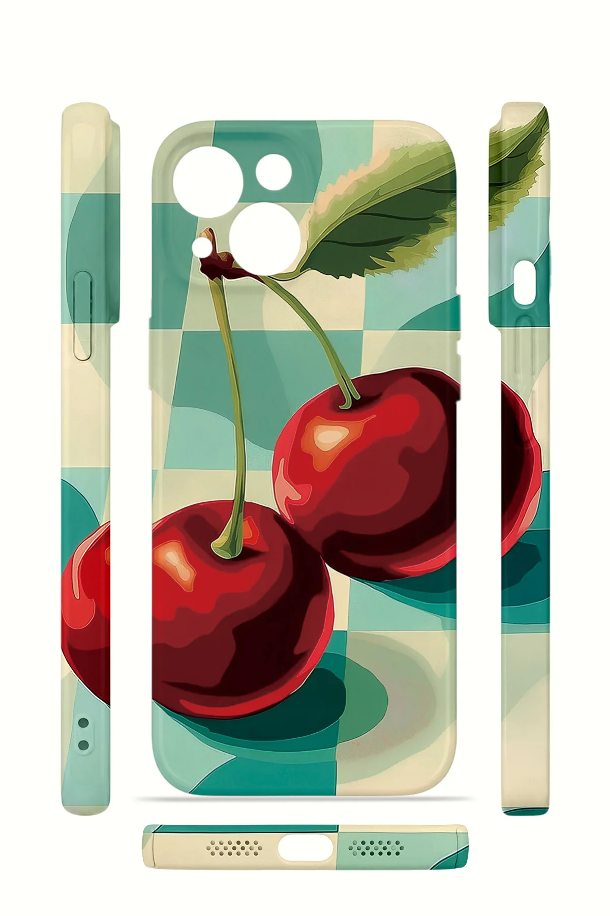 iPhone 14 Vorian İnce Kamera Korumalı Mika Kılıf Cherry Picnic iPhone 14 Vorian İnce Kamera Korumalı Mika Kılıf Cherry Picnic