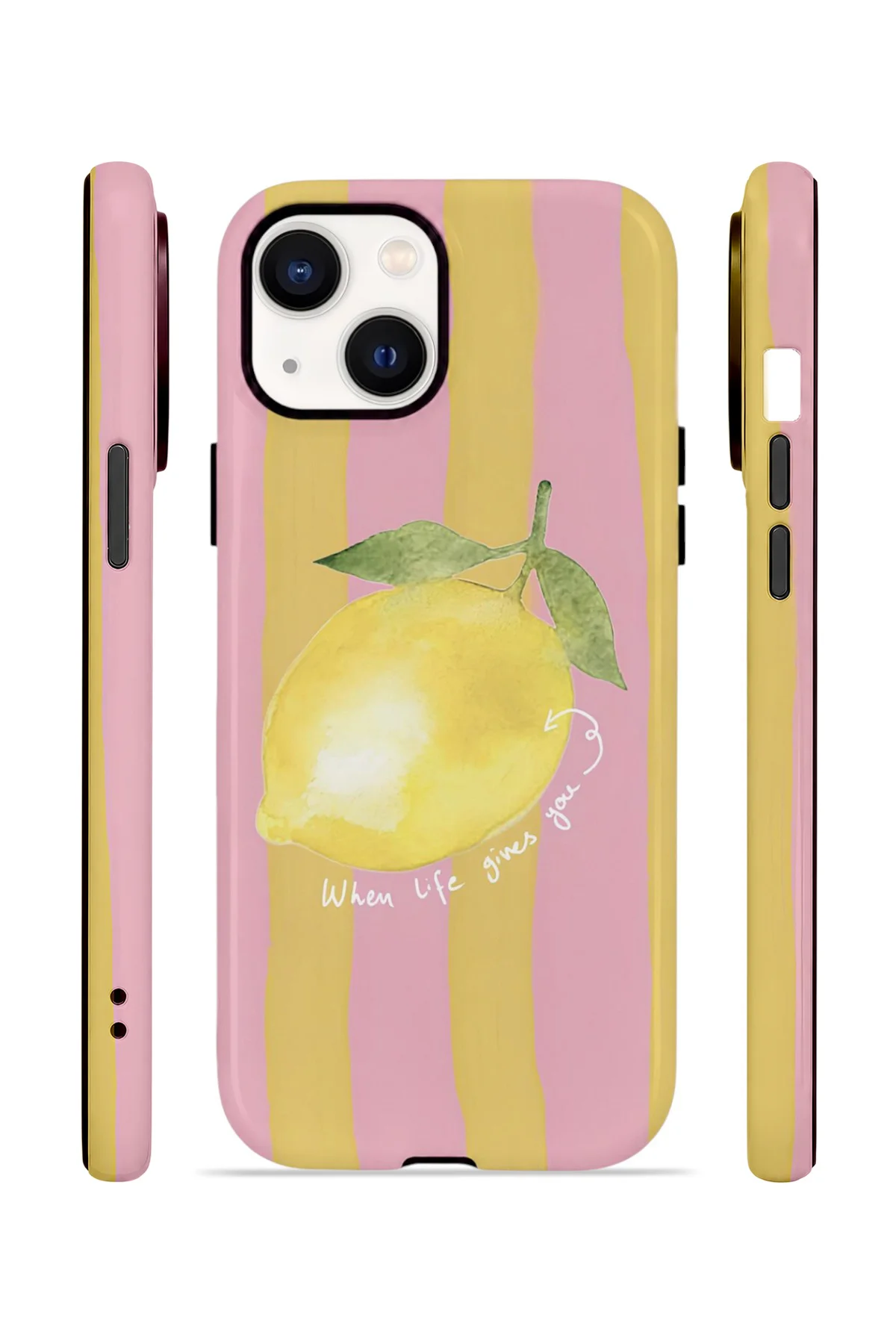 iPhone 14 Vorian Yough Kılıf Pink Lemon Muse