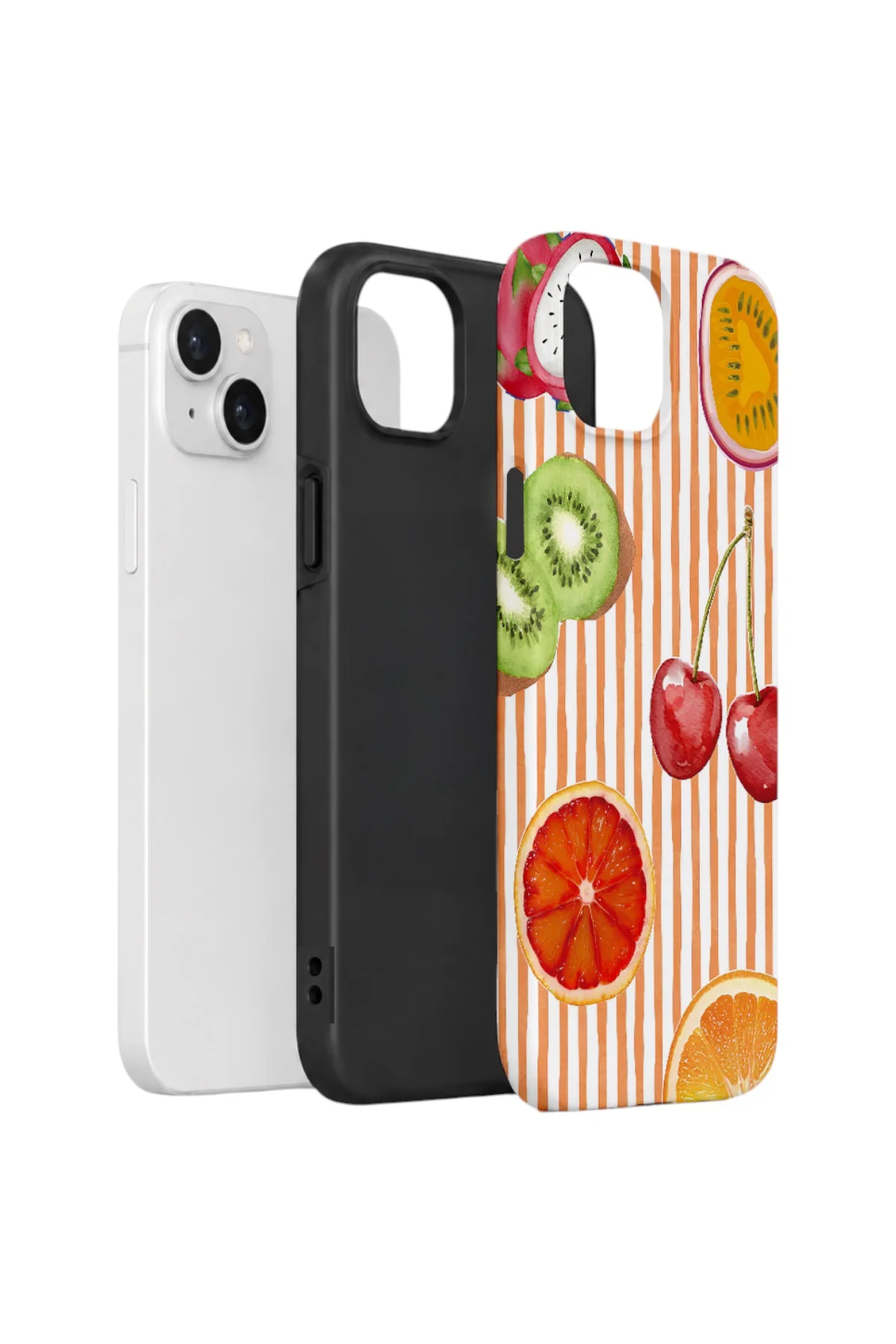 iPhone 14 Vorian Yough Kılıf Tutti Frutti Stripe