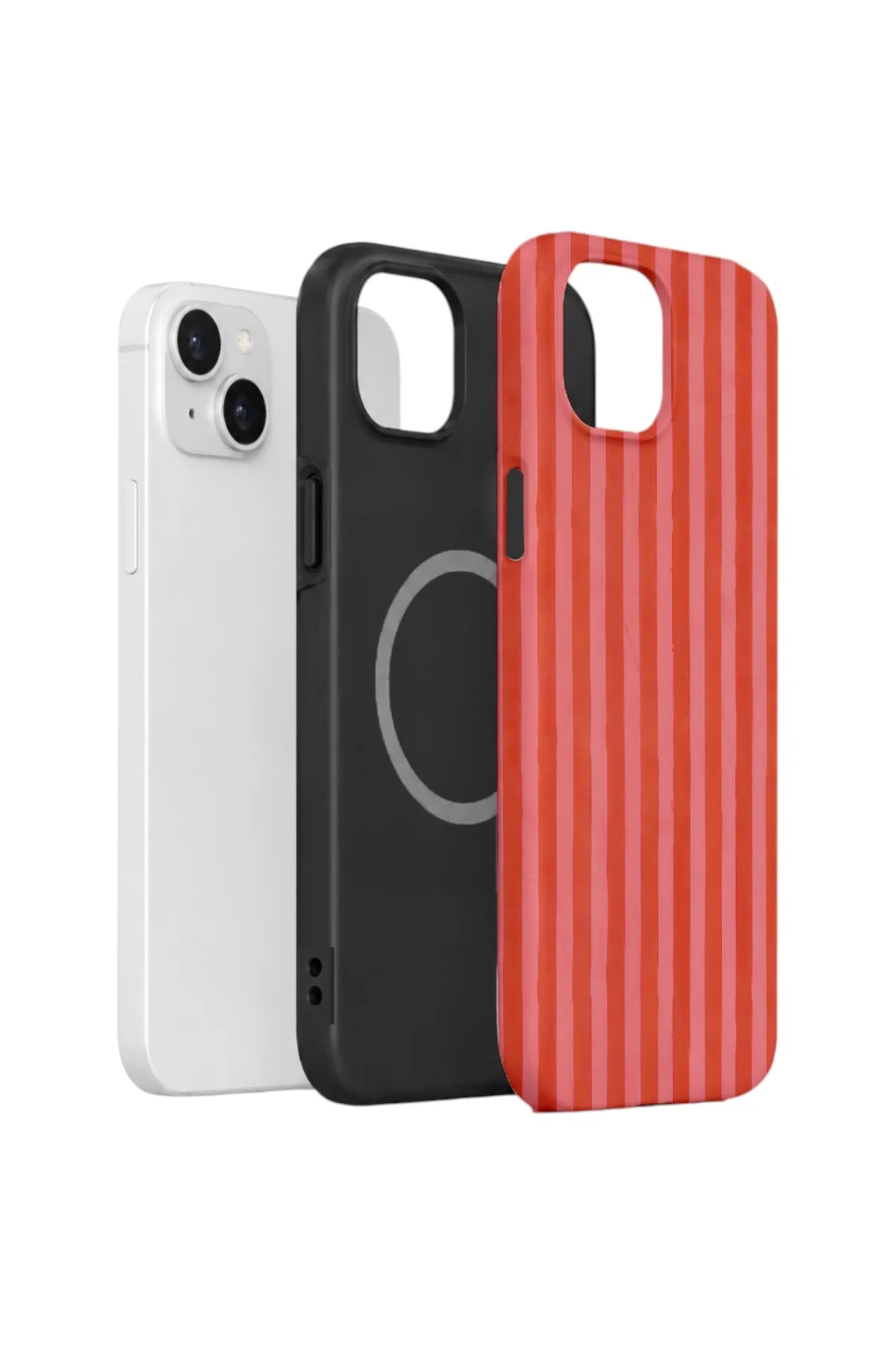 iPhone 14 Vorian Yough Magsafe Kılıf Tomato Red Stripe