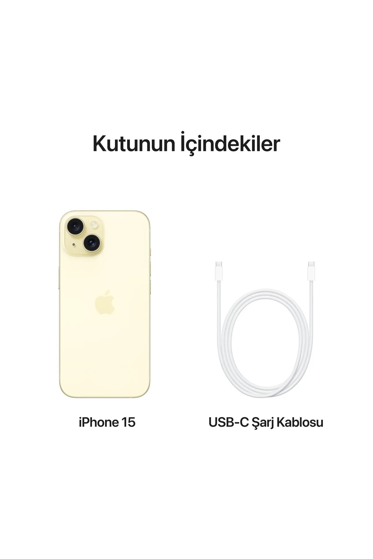 iPhone 15 256 GB Sarı