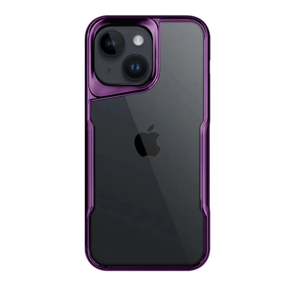 iPhone 15 Derin Mor Silikon Kılıf Boyi Serisi - Kaymaz ve Minimalist