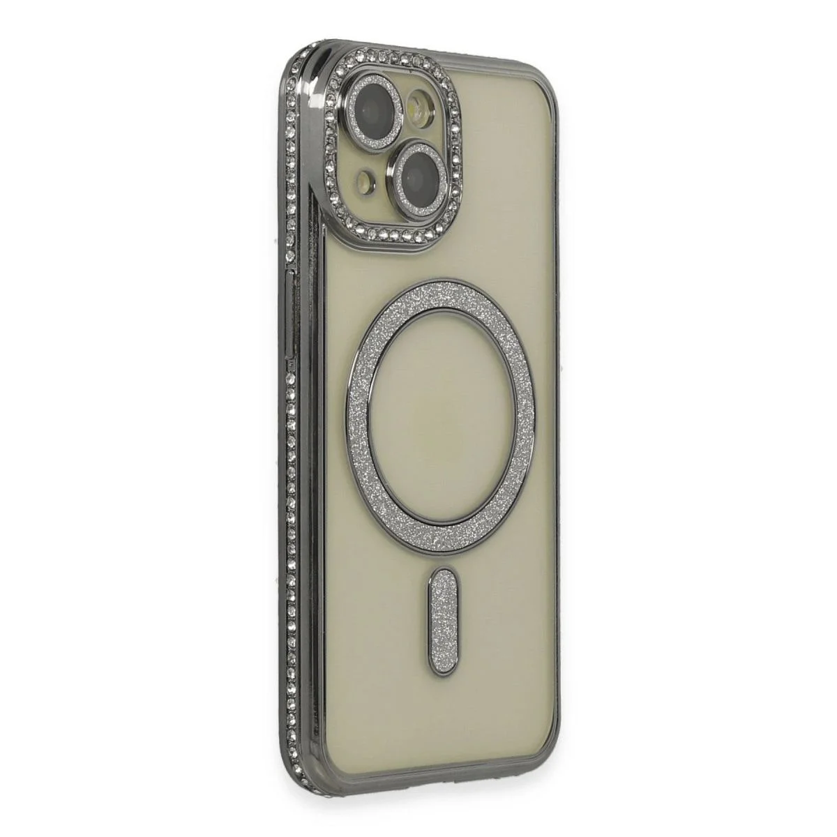 iPhone 15 ile Uyumlu Simli Magneticsafe Kılıf - Gri Fiyatı, Yorumları ve Özellikleri