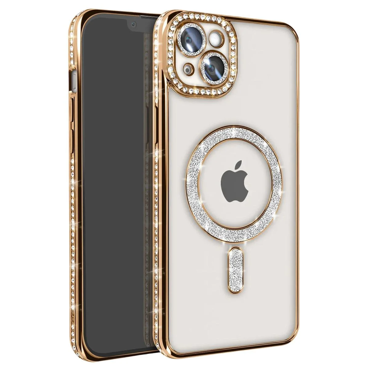 iPhone 15 ile Uyumlu Simli Magneticsafe Kılıf - Gold Fiyatı, Yorumları ve Özellikleri