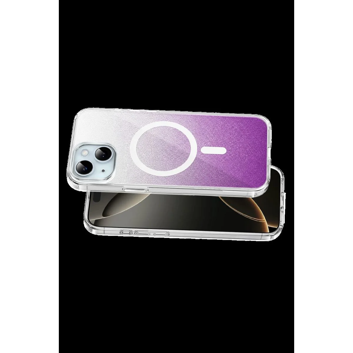 iPhone 15 ile Uyumlu Sora Simli Magsafe Kılıf - Mor | Parmak İzi Bırakmaz & Sararmaz Fiyatı, Yorumları ve Özellikleri