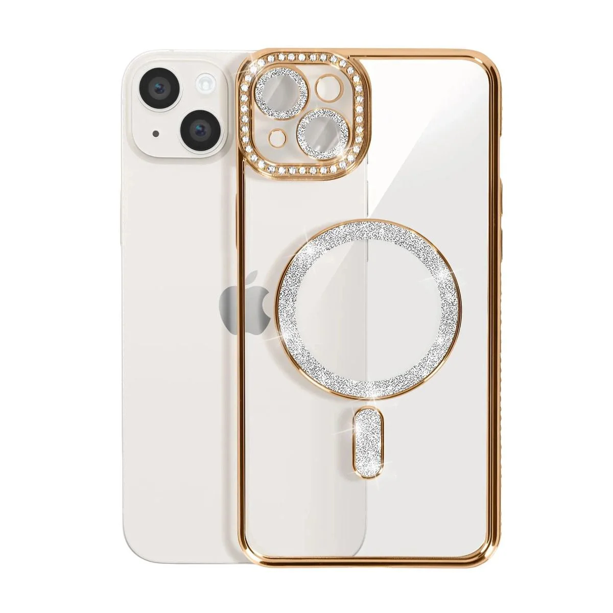 iPhone 15 ile Uyumlu Simli Magneticsafe Kılıf - Gold Fiyatı, Yorumları ve Özellikleri