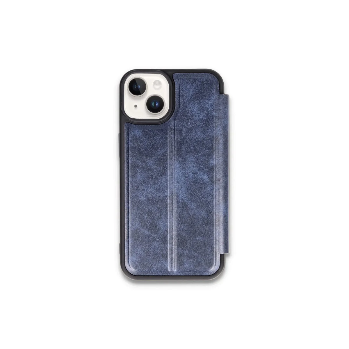 iPhone 15 Kılıf Flip Cover - Lacivert ve Kapsamlı Koruma