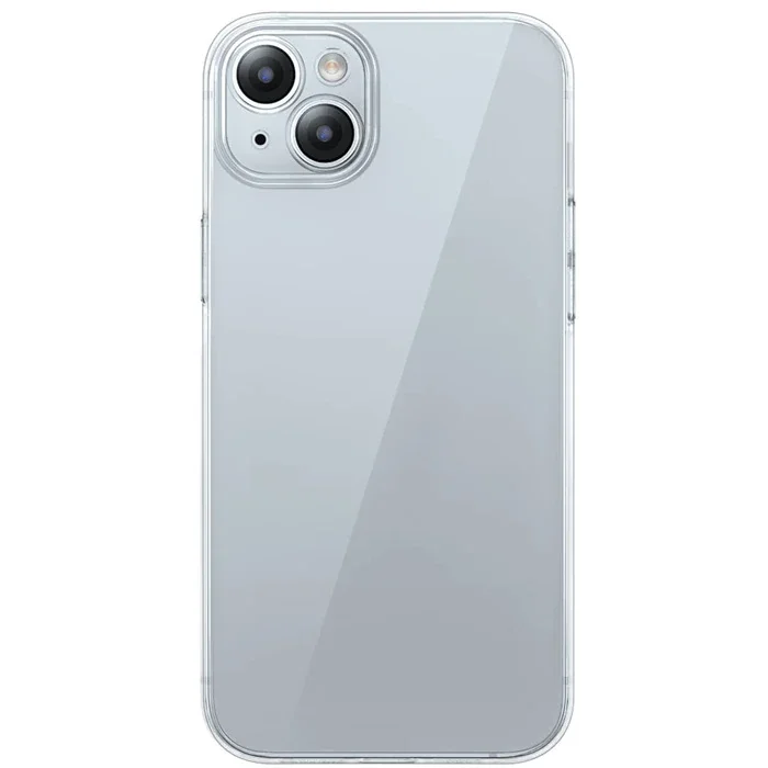 iPhone 15 Kılıf & Kamera Koruyucu Seti – Schott Serisi Şeffaf Silikon