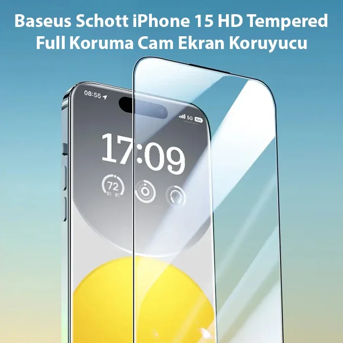 iPhone 15 Kırılmaz Cam Ekran Koruyucu - Full Kaplama HD 0,3 mm