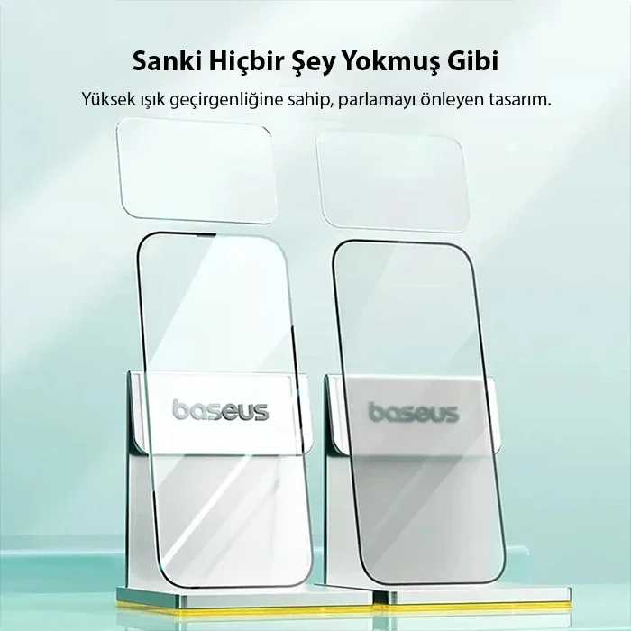 iPhone 15 Plus Crystal Full Koruma Eye-Protection Temperli Cam Ekran Koruyucu - 0.33mm Ultra İnce, %92 Işık Geçirgenliği