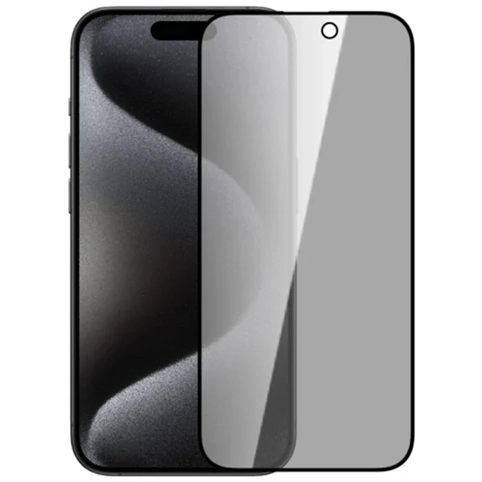iPhone 15 Plus Gizlilik Camı – 3D Full Privacy Anti-Spy Ekran Koruyucu