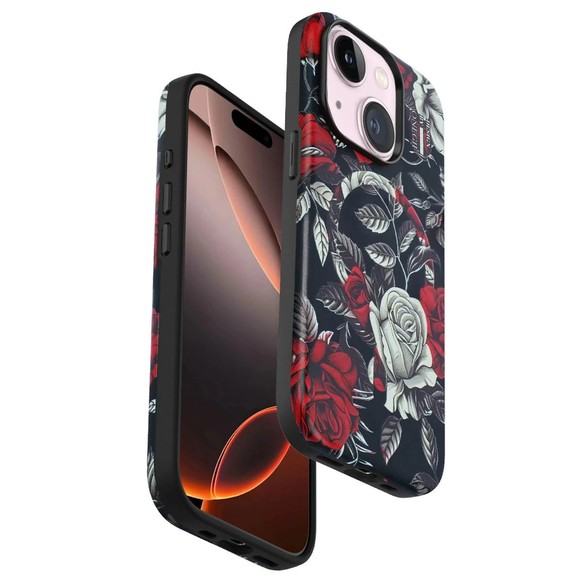 iPhone 15 Plus ile Uyumlu Flower Series MagSafe Kılıf - Siyah, 3D Canlı Gül Desenli Fiyatı, Yorumları ve Özellikleri