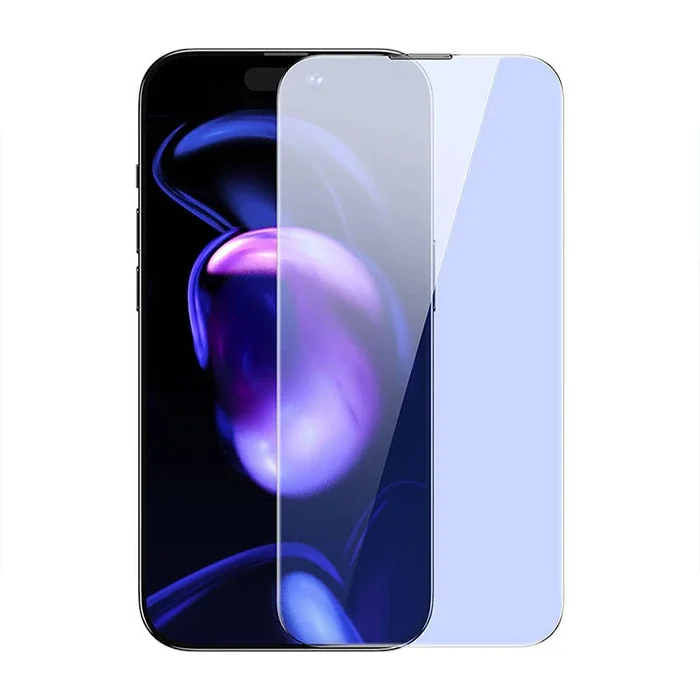 iPhone 15 Plus Mavi Işık Korumalı 2’li Full Tempered Cam Set - Çizilmeye Karşı Ultra Dayanıklı