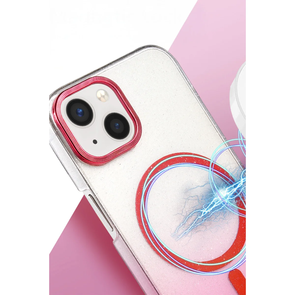 iPhone 15 Plus Mor Magsafe Kapak - Şık ve Lüks Kılıf