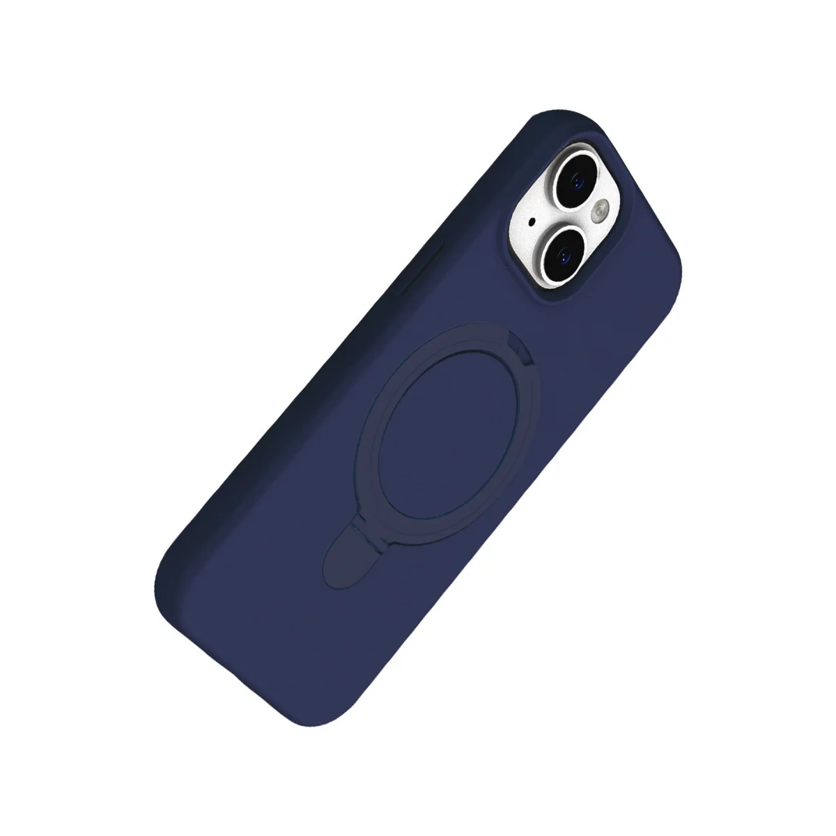 iPhone 15 Plus Regal Magsafe Standlı Kapak - Lacivert