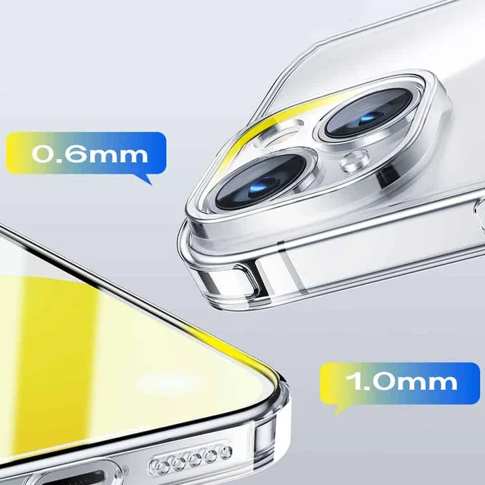 iPhone 15 Plus Ultra İnce Kılıf – Sararmaz Darbe Emici Şeffaf Silikon