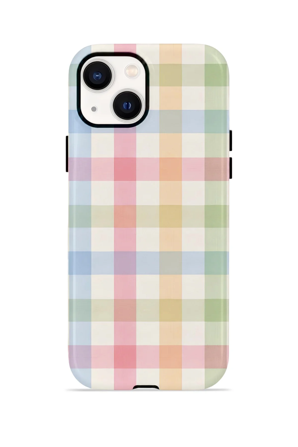 iPhone 15 Plus Vorian Yough Kılıf Pastel Gingham