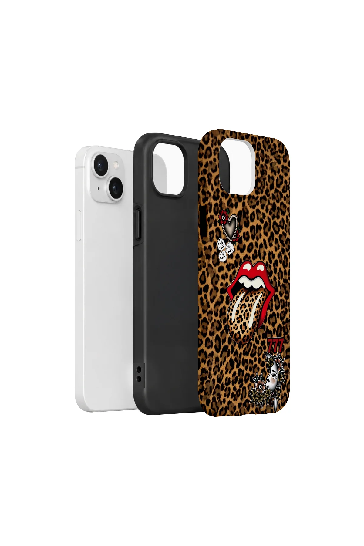 iPhone 15 Plus Vorian Çift Katmanlı Lucky Leopar Kılıf - Görsel 2