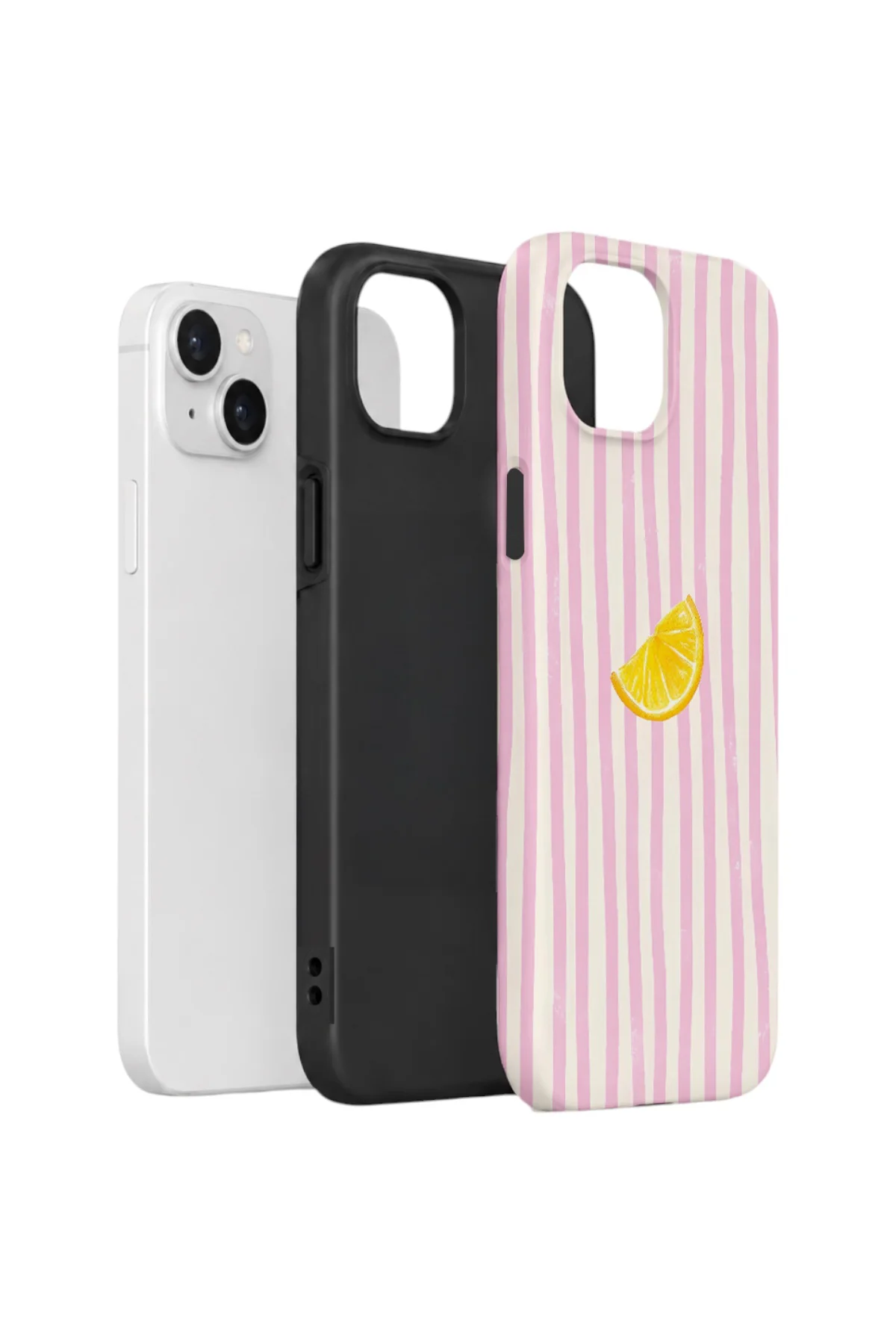 iPhone 15 Plus Vorian Çift Katmanlı Kılıf Pink Lemon Drop