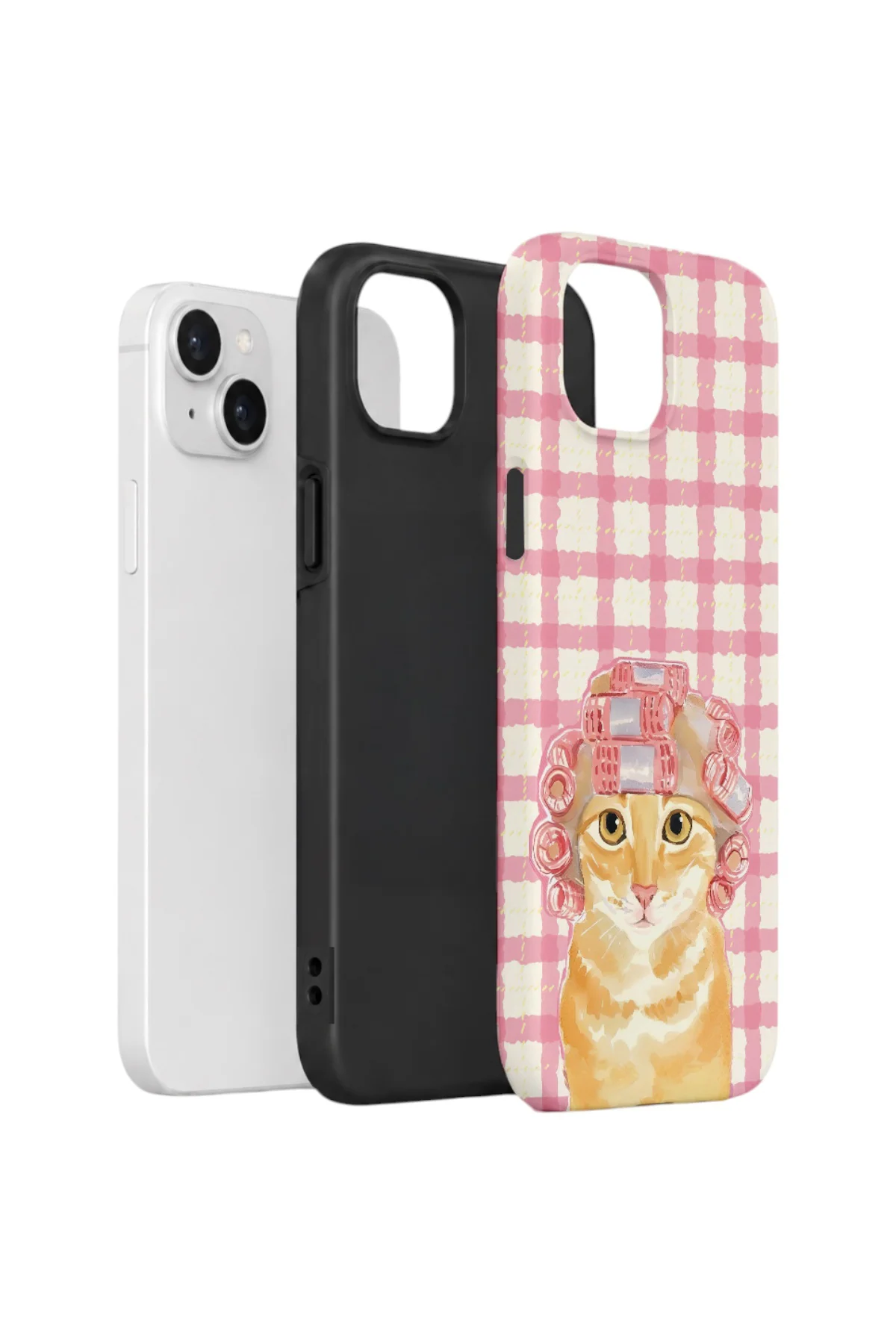 iPhone 15 Plus Vorian Çift Katmanlı Kılıf Pink Picnic Cat iPhone 15 Plus Vorian Çift Katmanlı Kılıf Pink Picnic Cat