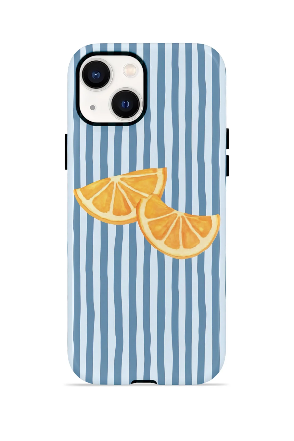 iPhone 15 Plus Vorian Çift Katmanlı Kılıf Blue Orange Slices