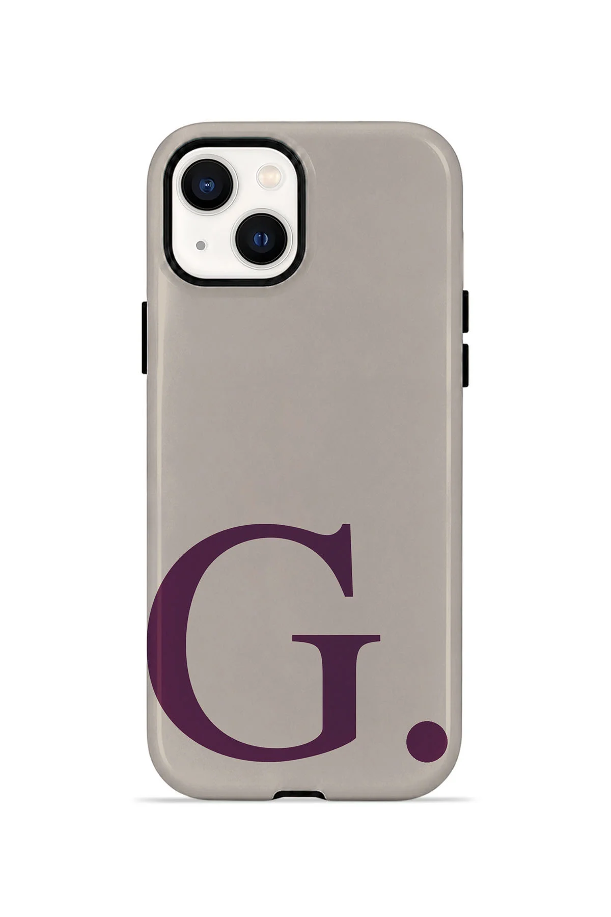 iPhone 15 Plus Vorian Çift Katmanlı Korumalı Kılıf Greige Wine G
