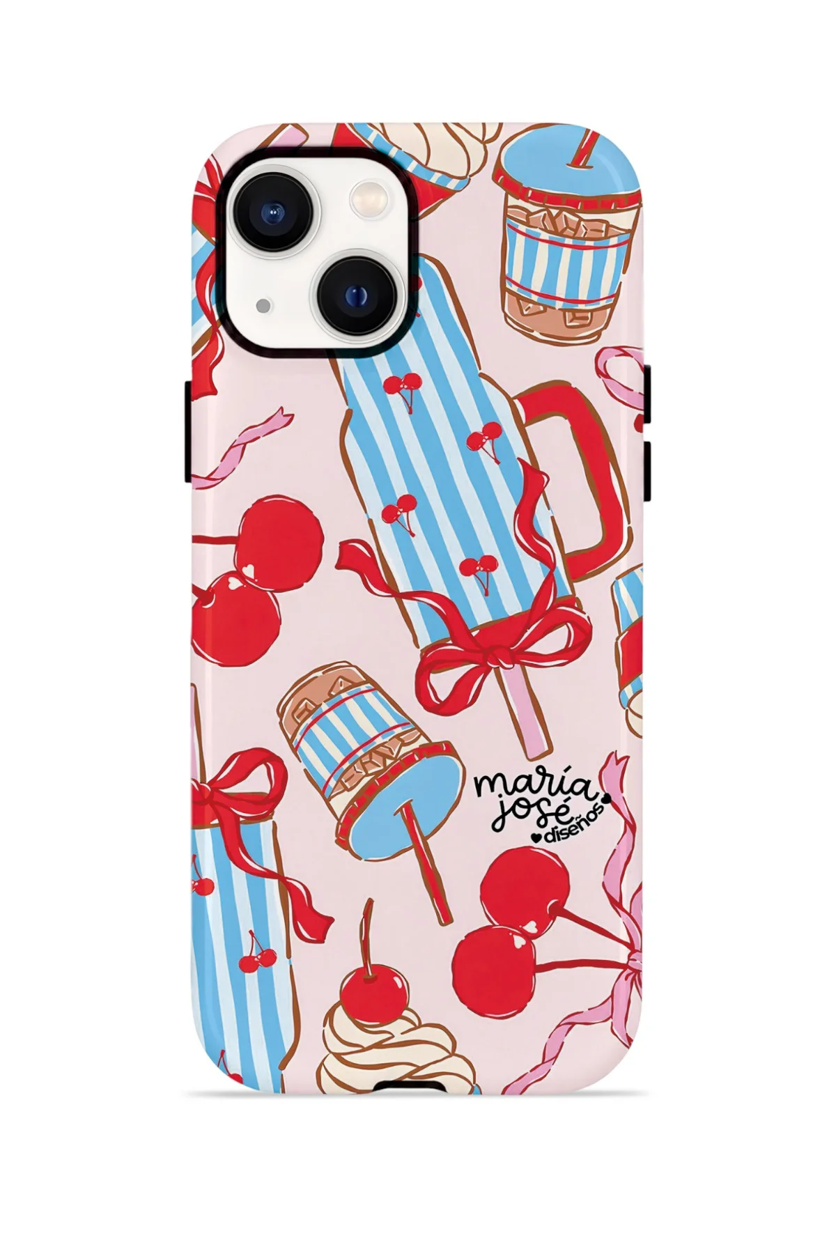 iPhone 15 Plus Vorian Çift Katmanlı Kılıf Dolce Cherry Picnic