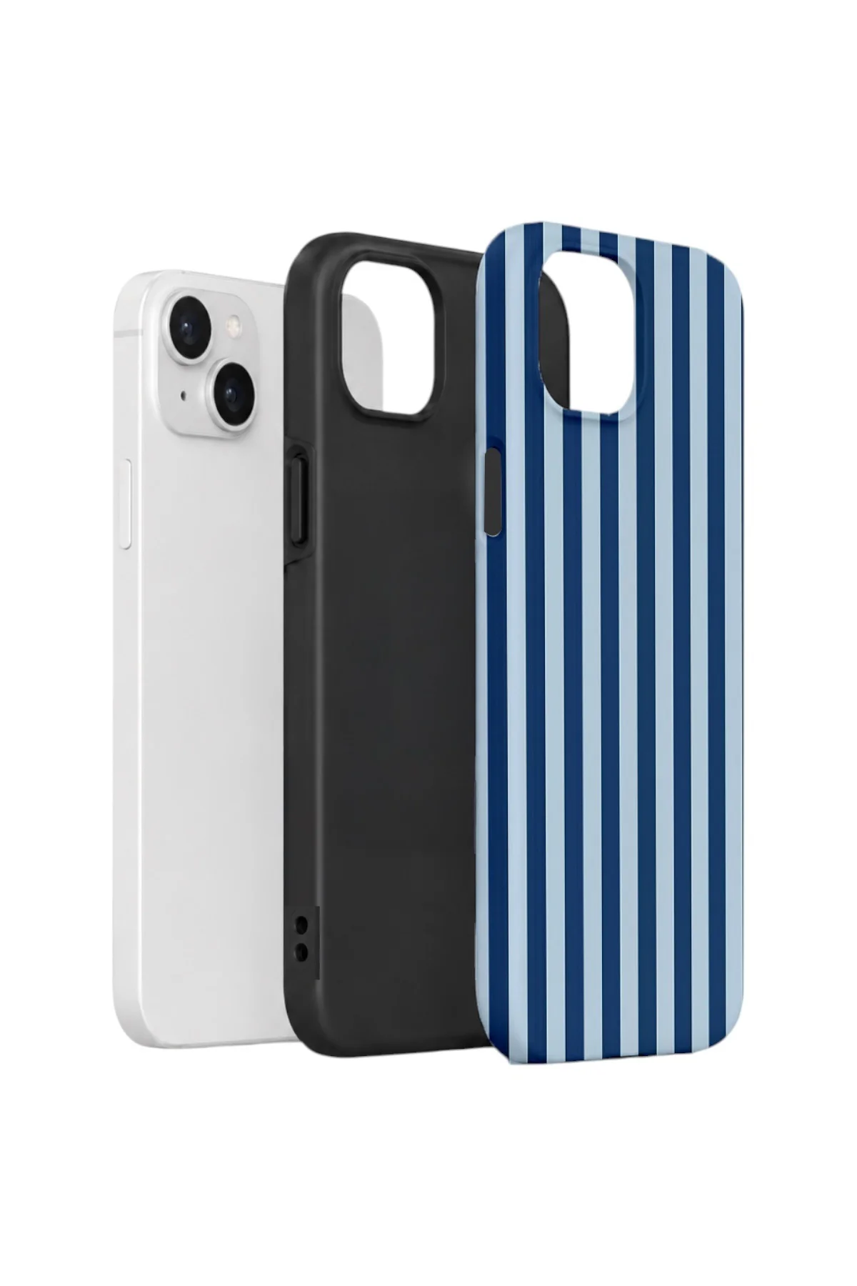 iPhone 15 Plus Vorian Çift Katmanlı Kılıf Deep Blue Riviera