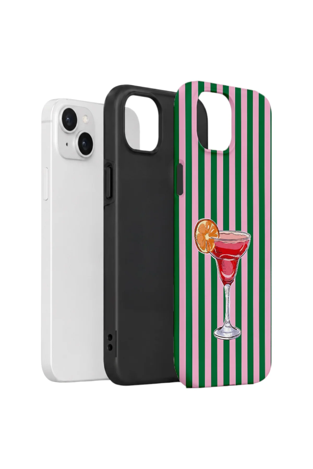iPhone 15 Plus Vorian Çift Katmanlı Kılıf Pink Citrus Cocktail