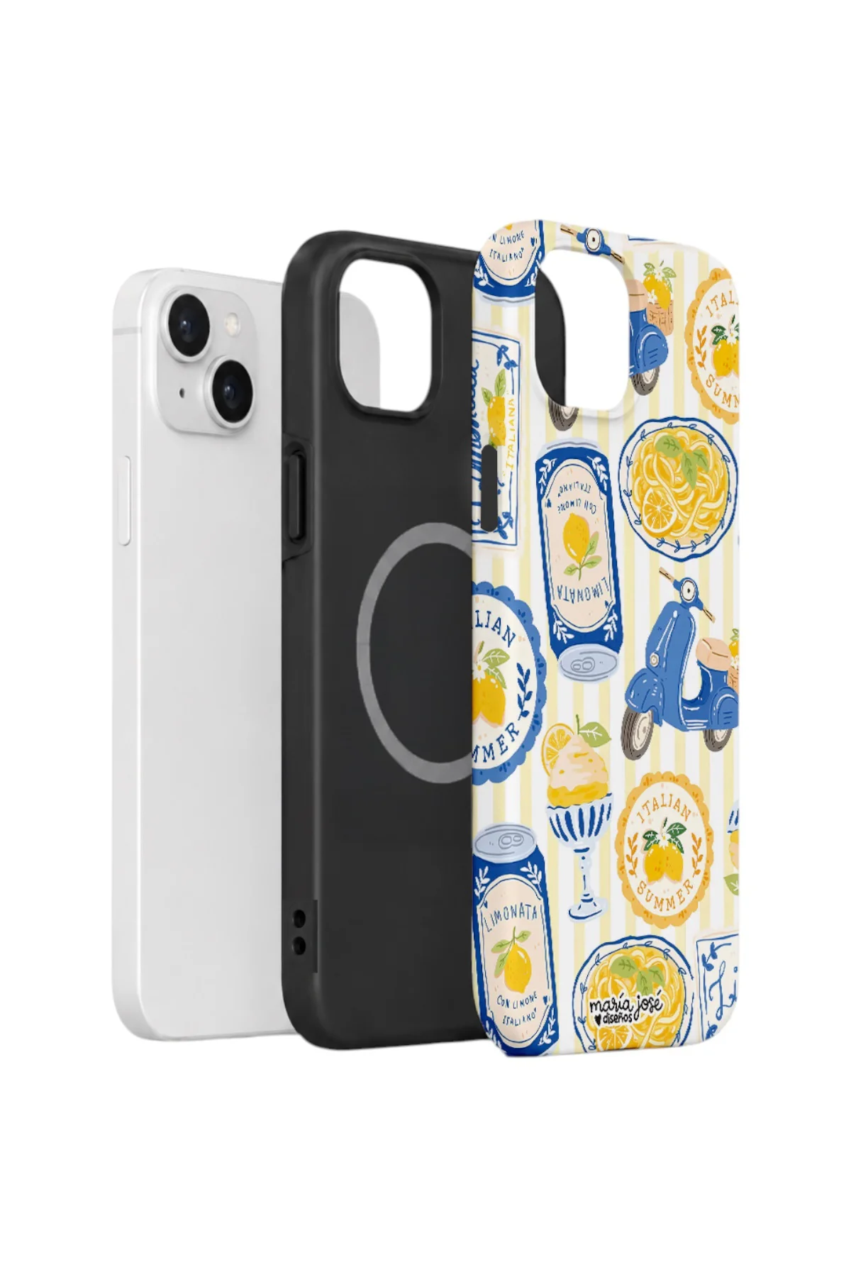 iPhone 15 Plus Vorian Çift Katmanlı MagSafe Kılıf Italian Tableware
