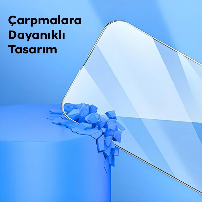 iPhone 15 Pro 9D Kırılmaz Cam Ekran Koruyucu - Full Coverage Temperli Cam