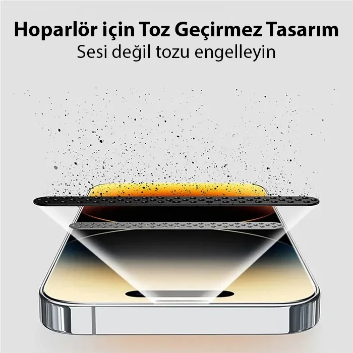 iPhone 15 Pro Corning Gorilla Cam Tam Kaplayan Göz Koruyucu Ekran Koruyucu - Çizilmeye Karşı Ultra Dayanıklı