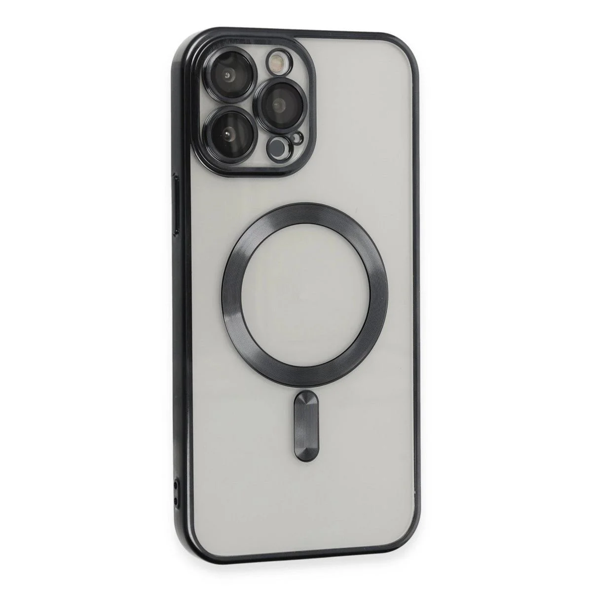 iPhone 15 Pro ile Uyumlu Kılıf - Magneticsafe Şeffaf Kapak Siyah Fiyatı, Yorumları ve Özellikleri