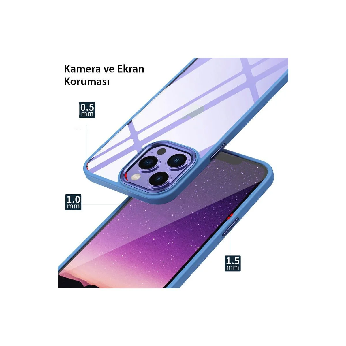 iPhone 15 Pro ile Uyumlu Power Silikon Kılıf - Mavi Fiyatı, Yorumları ve Özellikleri