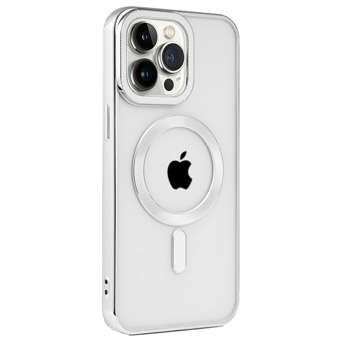 iPhone 15 Pro ile Uyumlu Kronos MagSafe Kılıf - Gümüş Fiyatı, Yorumları ve Özellikleri