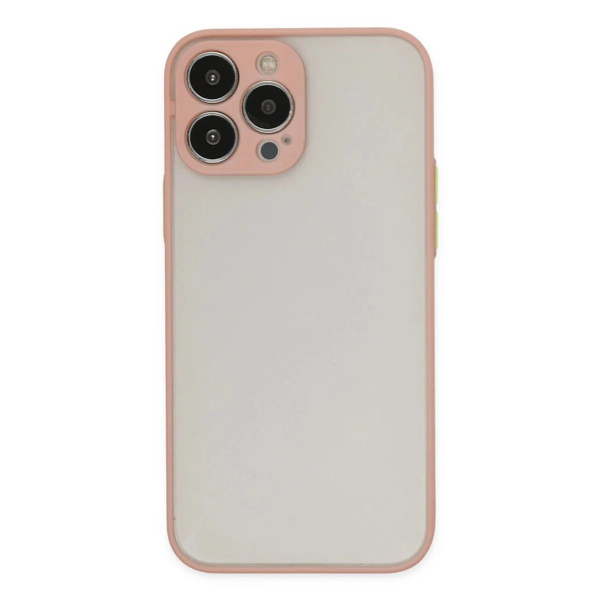 iPhone 15 Pro ile Uyumlu Montreal Silikon Kılıf - Pembe Kamera Korumalı Şık Tasarım