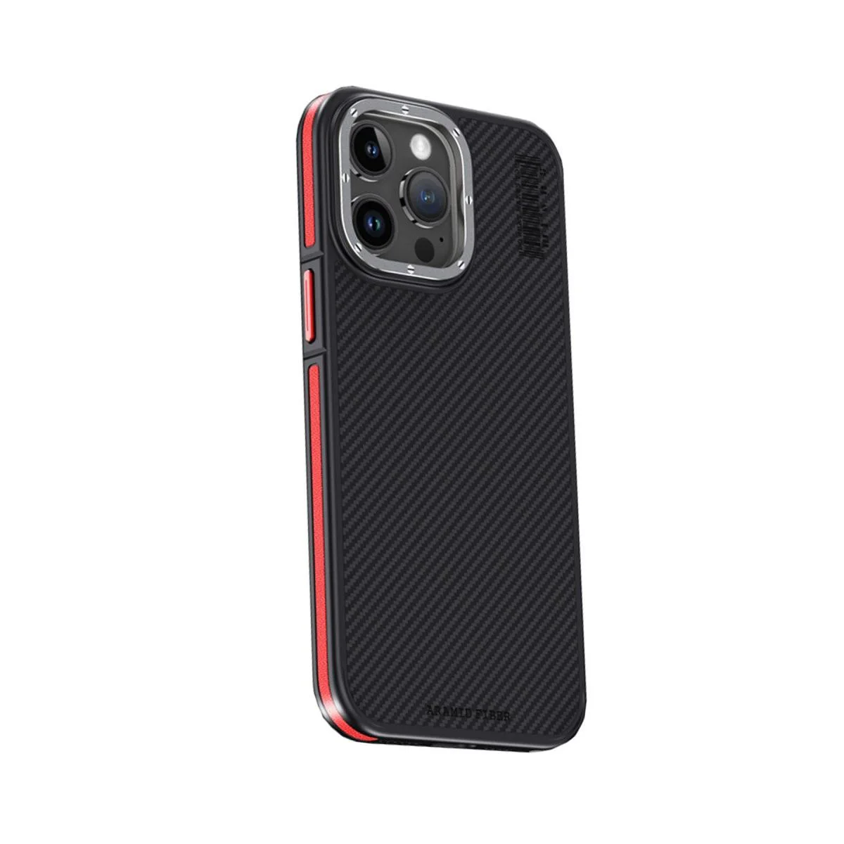 iPhone 15 Pro ile Uyumlu Aramid 600D Kevlar Karbon Fiber MagSafe Kılıf - Kırmızı Fiyatı, Yorumları ve Özellikleri