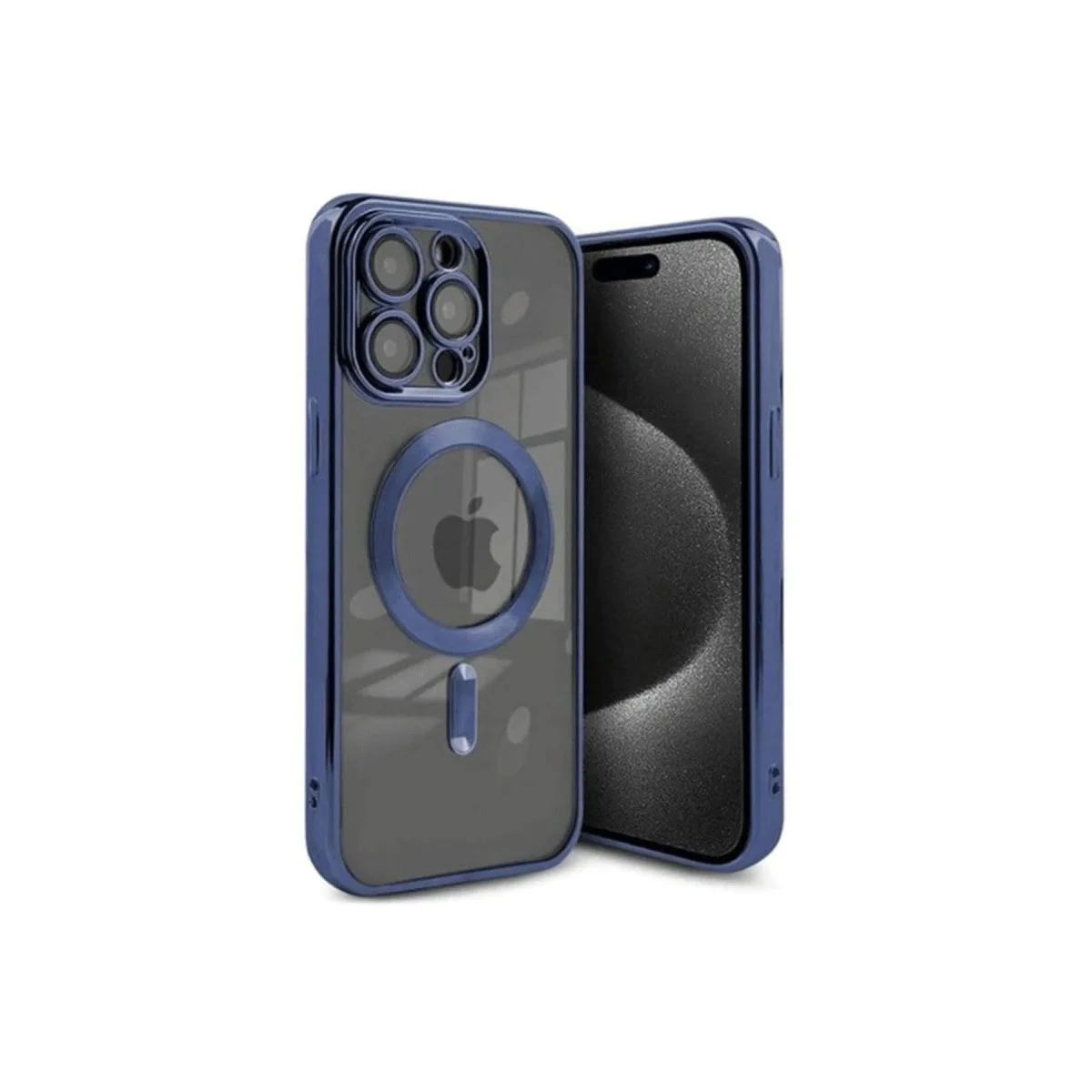 iPhone 15 Pro ile Uyumlu Kılıf Kross Magneticsafe Kapak - Lacivert | Şeffaf ve İnce Fiyatı, Yorumları ve Özellikleri