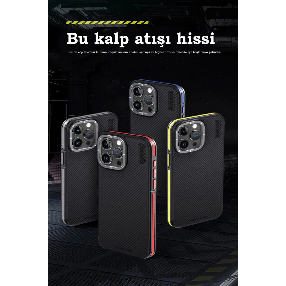 iPhone 15 Pro ile Uyumlu Aramid 600D Kevlar Karbon Fiber MagSafe Kılıf - Kırmızı Fiyatı, Yorumları ve Özellikleri
