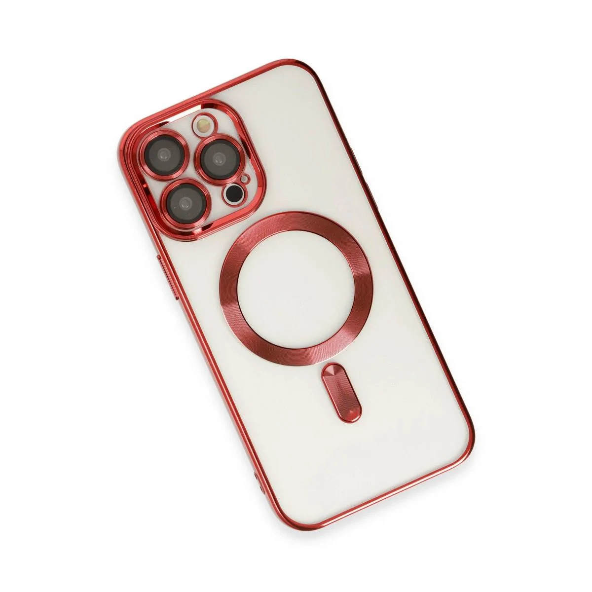 iPhone 15 Pro ile Uyumlu Magneticsafe Kılıf - Şeffaf Kırmızı Kapak | MagSafe Desteği Fiyatı, Yorumları ve Özellikleri