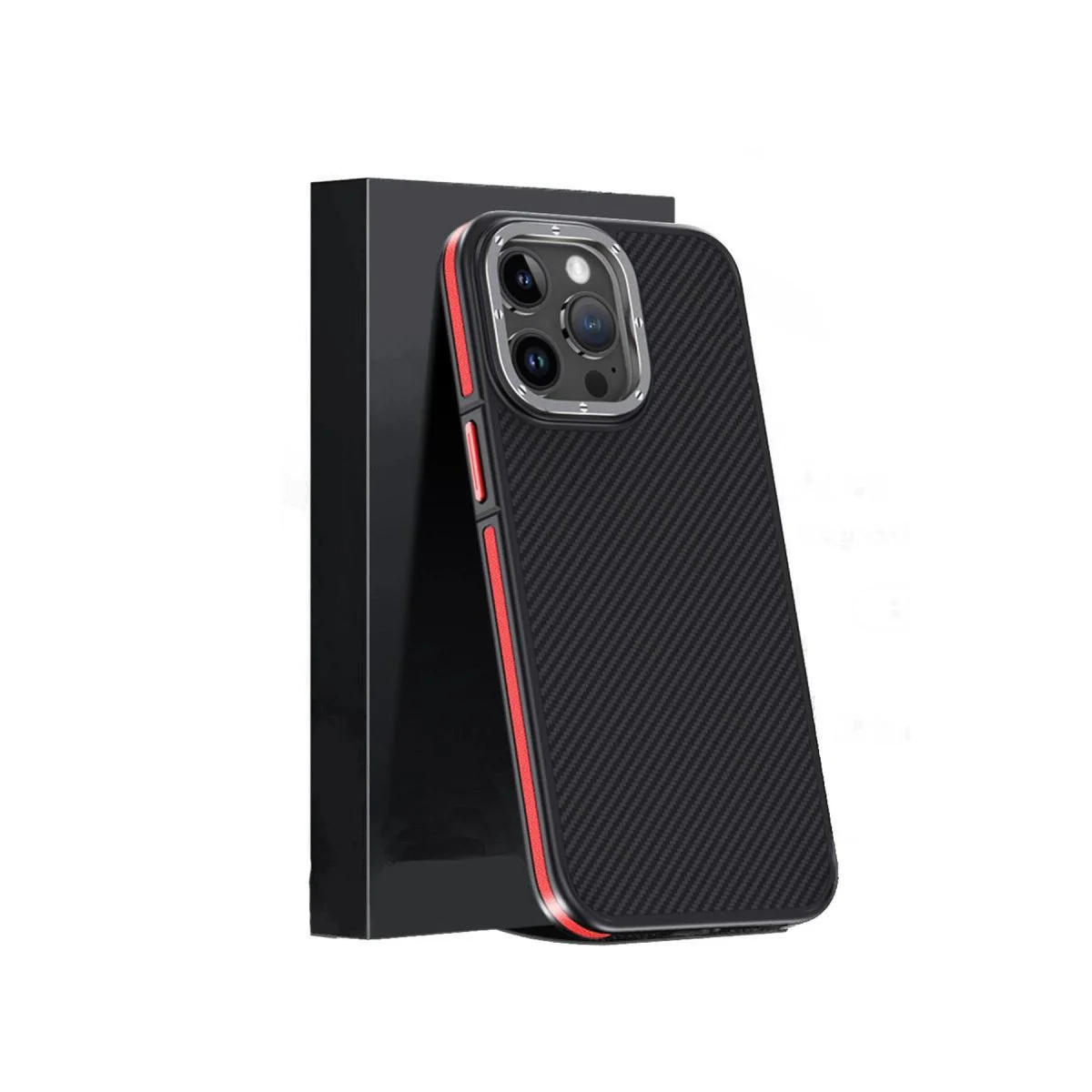iPhone 15 Pro ile Uyumlu Aramid 600D Kevlar Karbon Fiber MagSafe Kılıf - Kırmızı Fiyatı, Yorumları ve Özellikleri