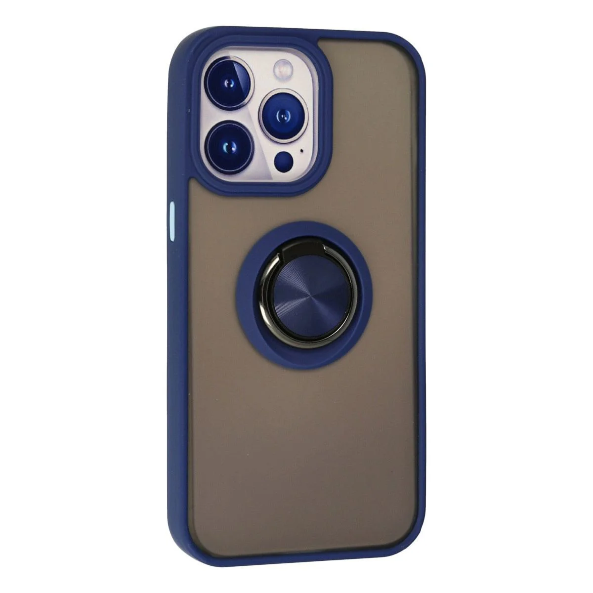 iPhone 15 Pro ile Uyumlu Montreal Yüzüklü Silikon Kılıf - Lacivert iPhone 15 Pro ile Uyumlu Montreal Yüzüklü Silikon Kılıf - Lacivert