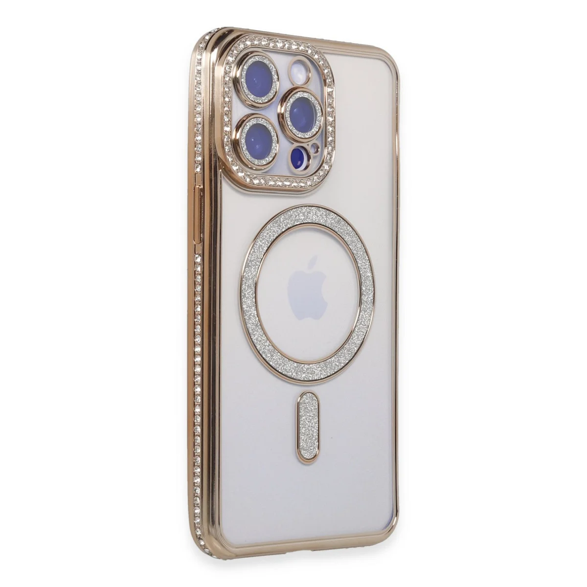 iPhone 15 Pro Joke Simli Magneticsafe Kılıf - Gold