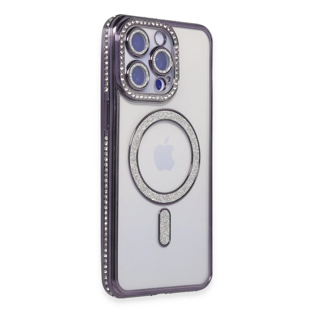 iPhone 15 Pro Joke Simli Magneticsafe Kılıf - Derin Mor