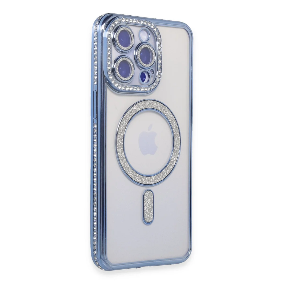 iPhone 15 Pro Joke Simli Magneticsafe Kılıf - Mavi