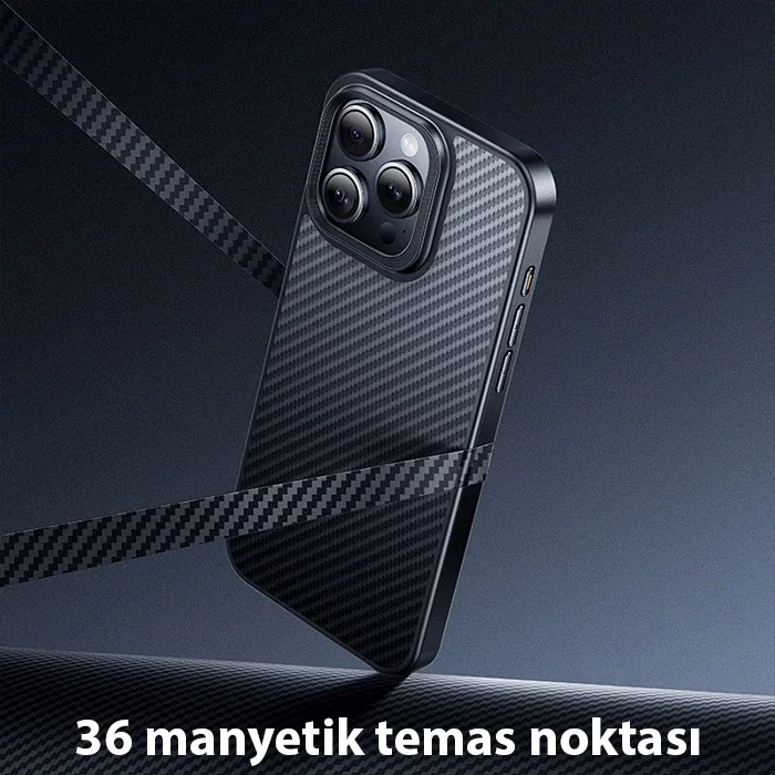iPhone 15 Pro Kevlar Kılıf - MagSafe Manyetik Koruma
